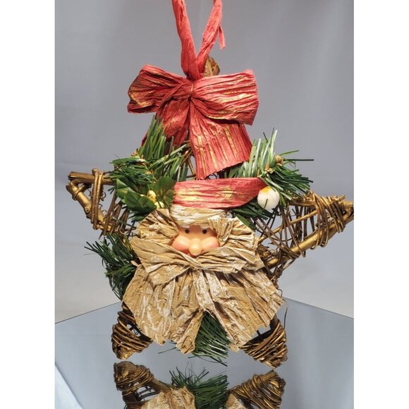 Handmade Christmas Star Santa Clause Ornament Wall Home Decor - Picture 3 of 5